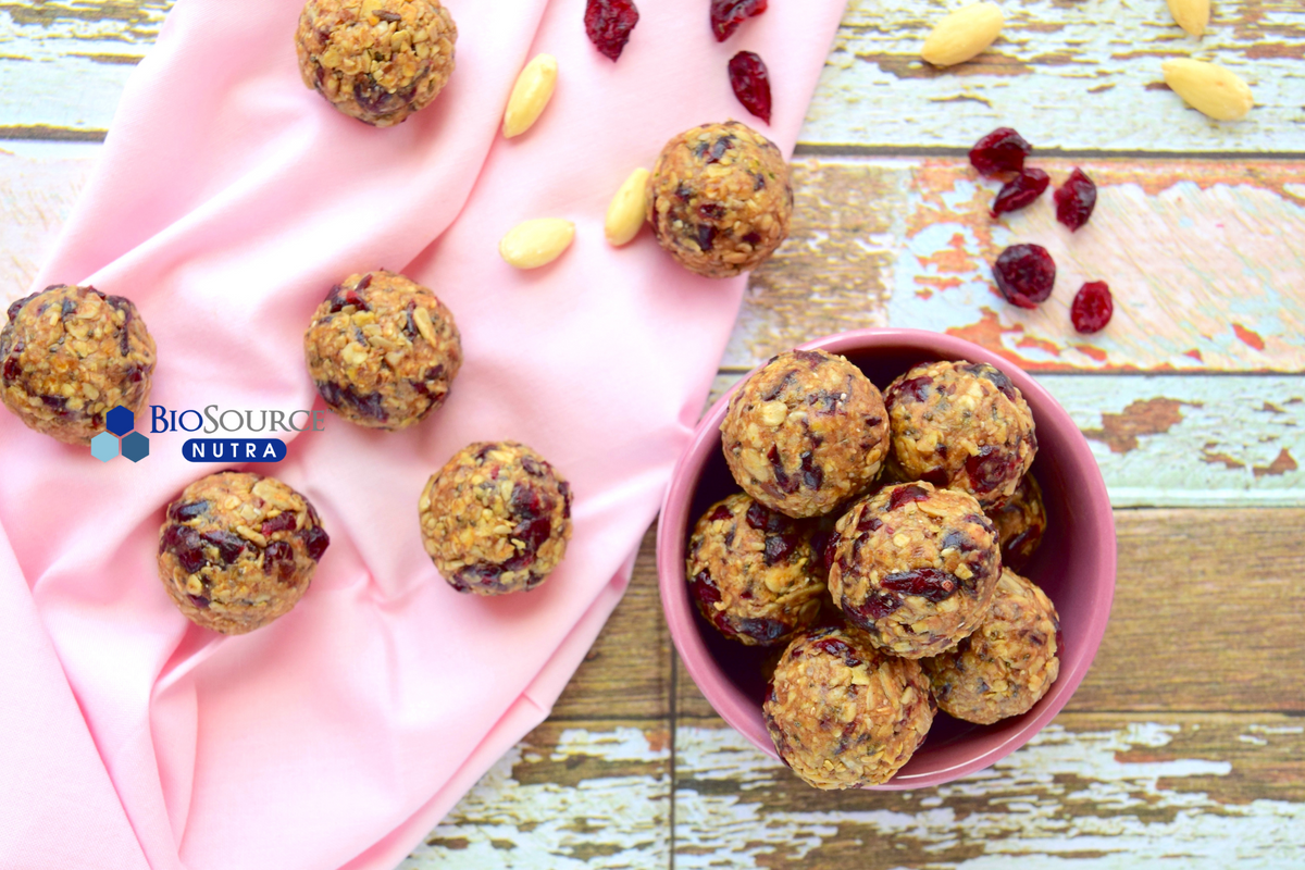 Cranberry & Almond Energy Bites – BioSource Nutra