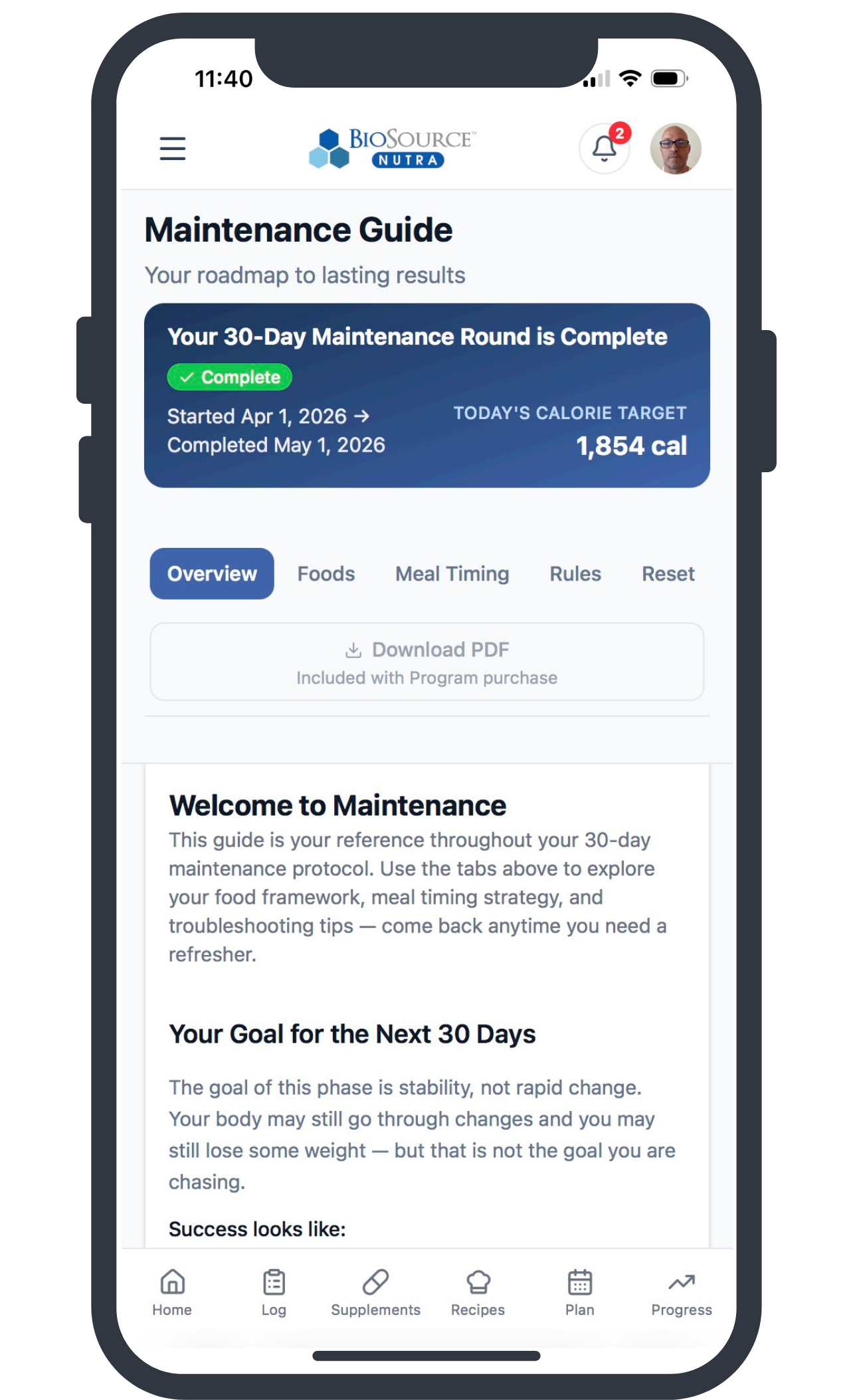BioSource Nutra 30-Day Maintenance Program