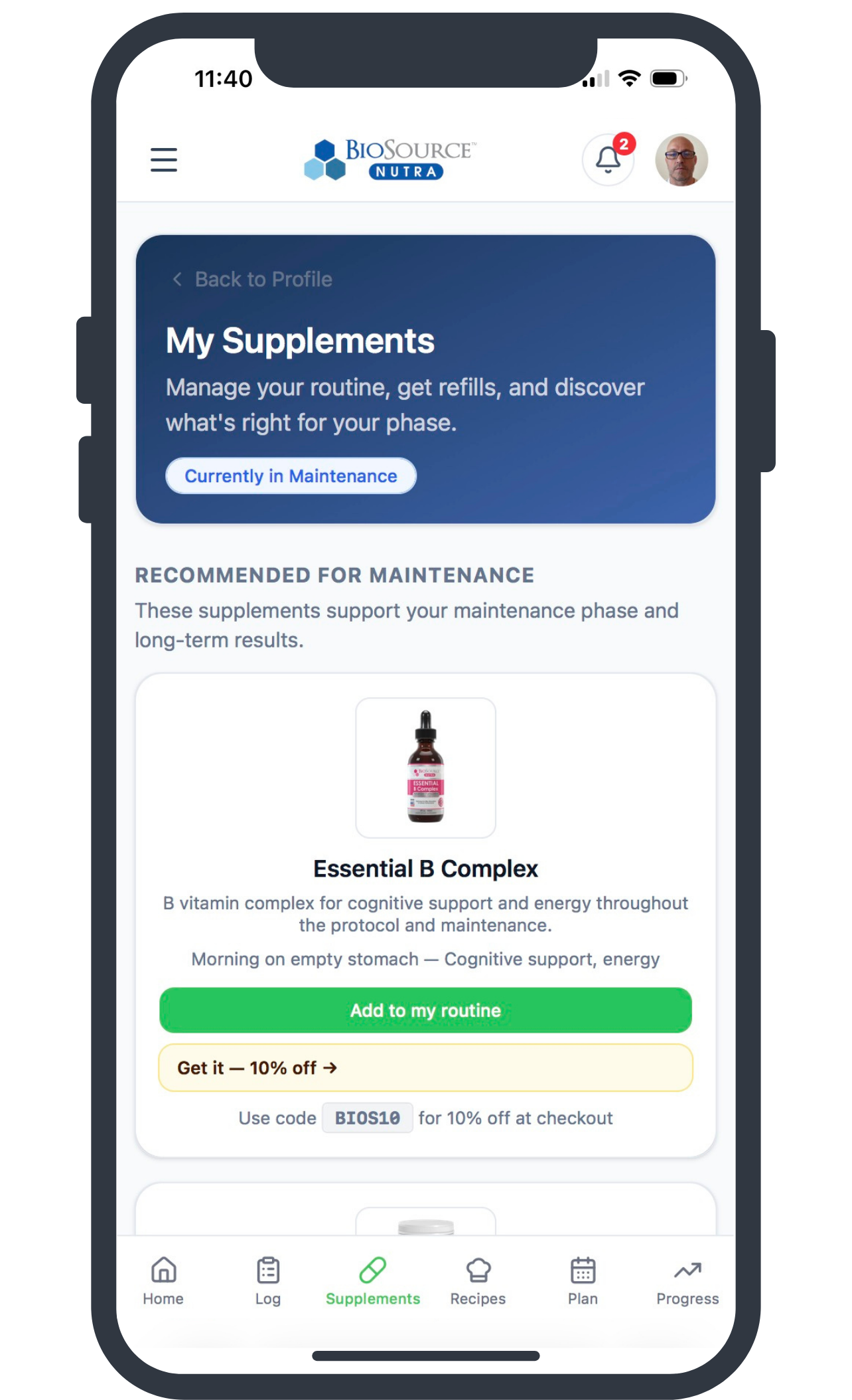 BioSource Nutra 30-Day Maintenance Program